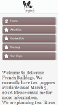 Mobile Screenshot of bellerosekennels.com